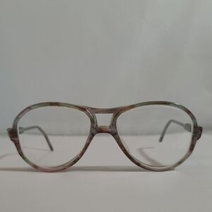 Unbranded Men's Clear Marble Aviator Glasses